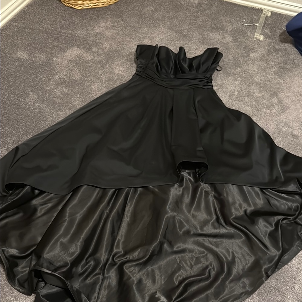 White House Black Market Black High Low Dress